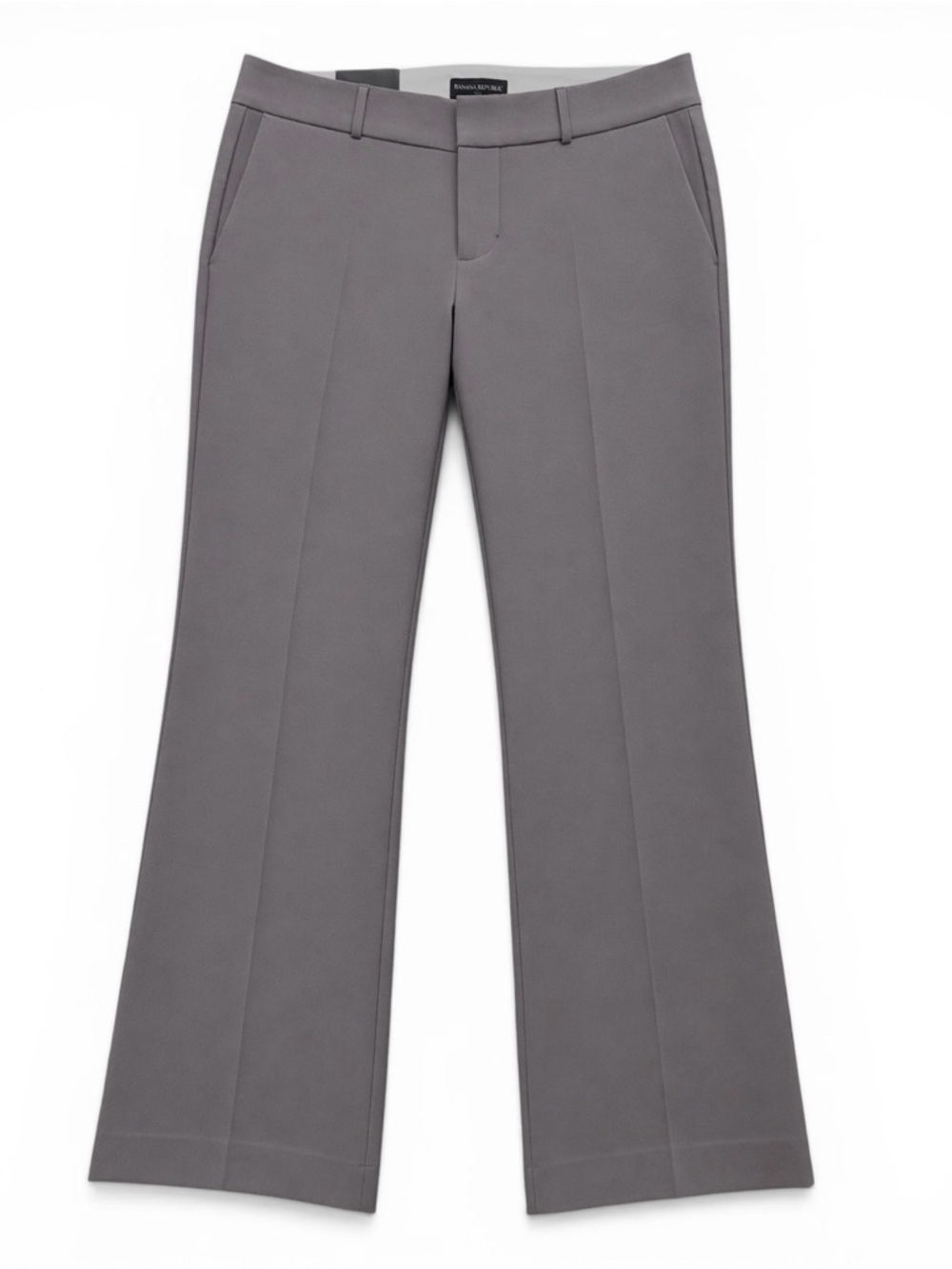 BANANA REPUBLIC MARTIN FIT CAREER BUSINESS CASUAL GREIGE PANTS SZ 12 REG NWT - Picture 2 of 5